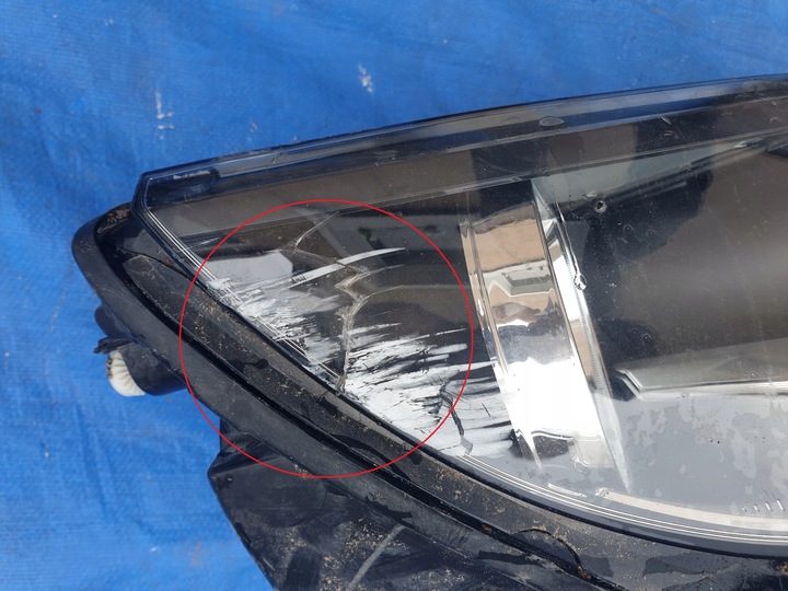 фото №6, Vw tiguan i 1 рестайлінг 11 лампа фара лівий передня перед ліва