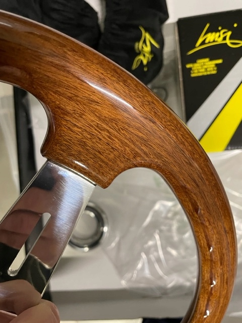 фото №8, Руль деревянная 37cm włoska классика