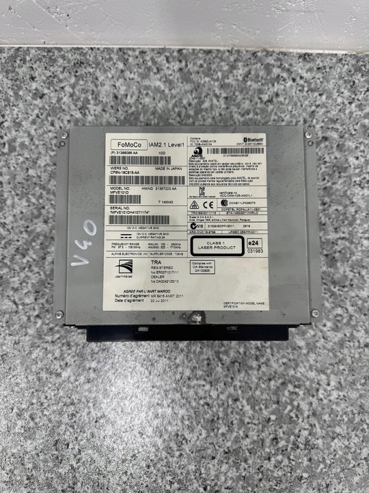 фото №4, Радіо cd радіопрогравач volvo v40 ii 2012-2018r 31396096