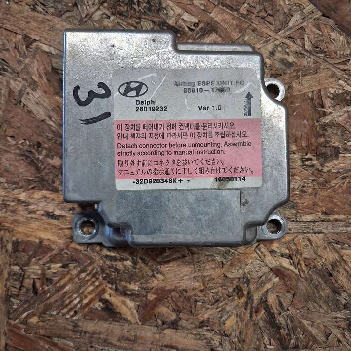 фото №1, Модуль датчик подушек подушка безопасности hyundai matrix fc 95910-17250