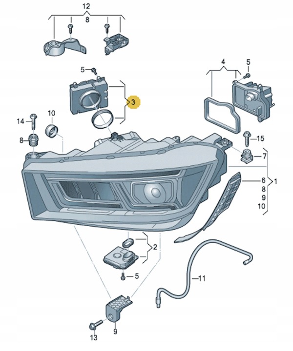 фото №3, Оригінальний номер модуль led matrix leimo audi 7pp941592cb
