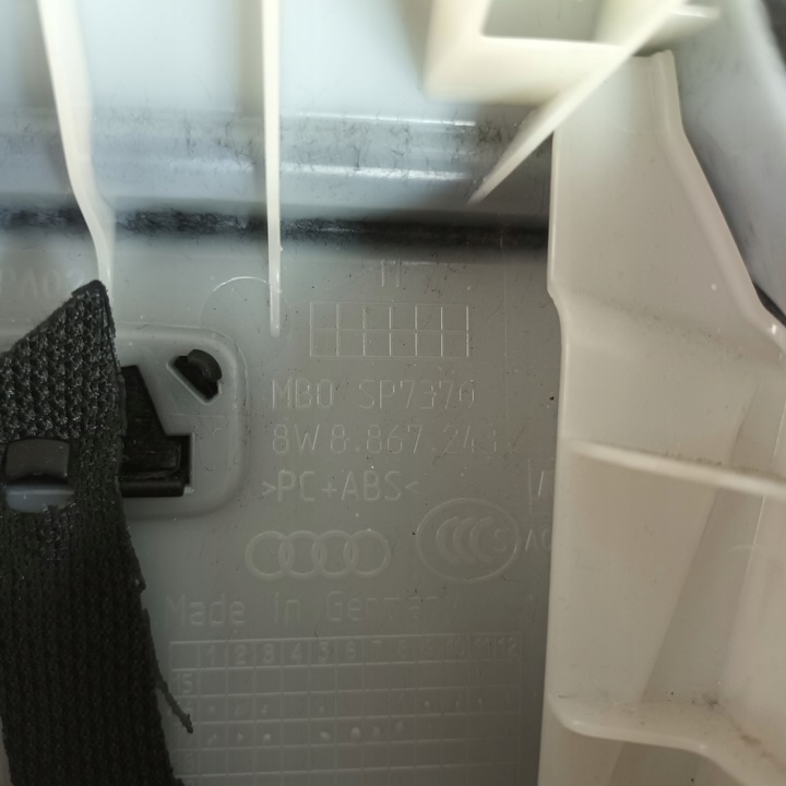 фото №7, Audi a5 s5 18- защита обшивка стойка левая правая 8w8867243 usa