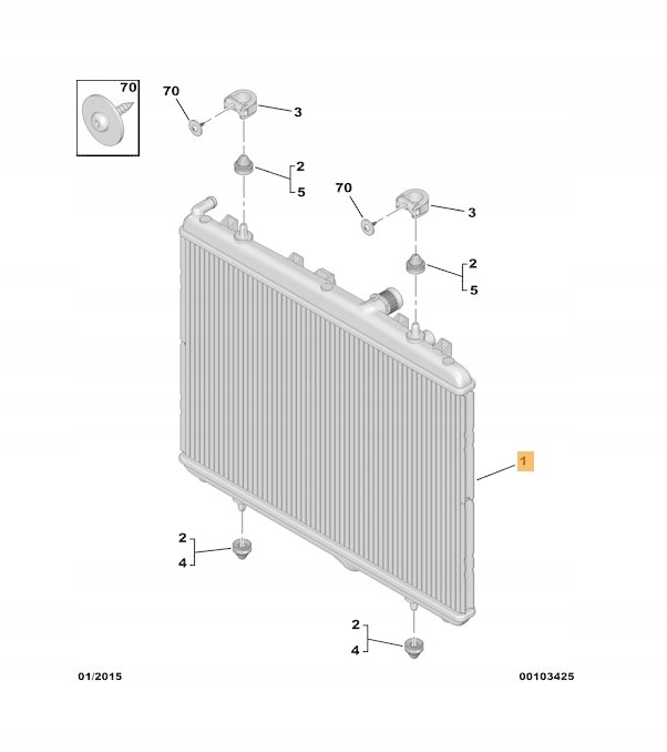 фото №2, Citroen c4 2010 - 1.6hdi радіаторів води | нова
