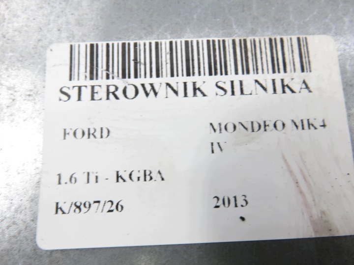 фото №8, Блок керування  ford mondeo mk4 iv 1.6 ti - kgba bg9112a650mc s180016004c