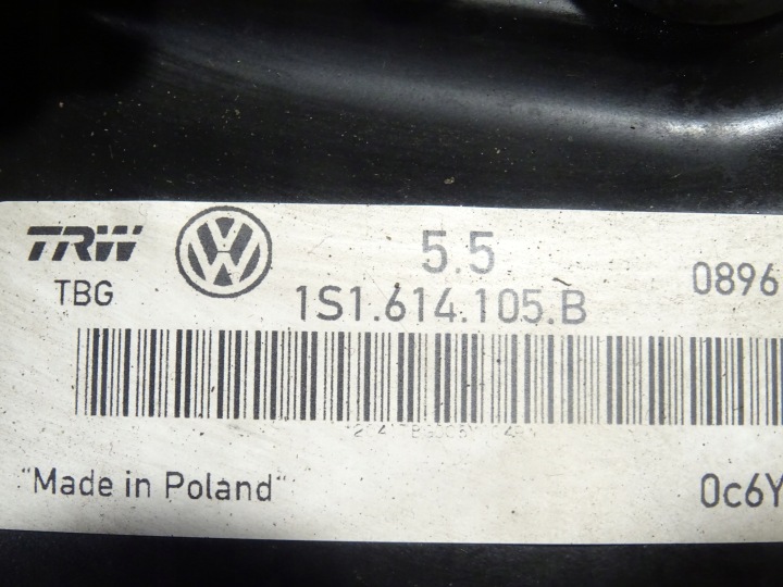 фото №7, Підсилювач з головний гальмівний циліндр vw up! up skoda citigo seat mii 1.0 mpi 1s1614105b