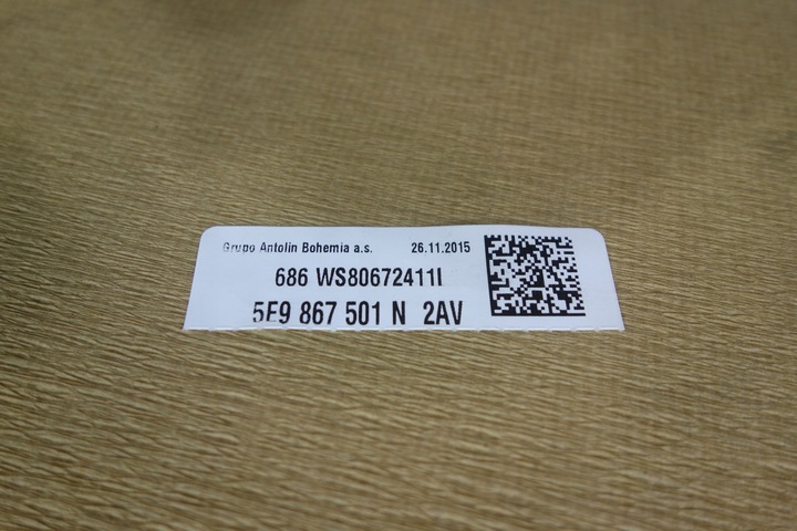 фото №14, Стеля skoda octavia iii універсал 5e9867501n