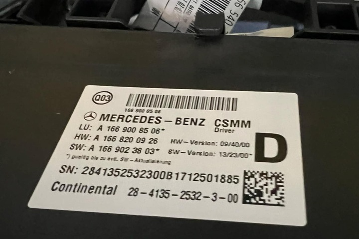 фото №9, Сиденье переднее правый mercedes-benz m w166 a1669008506 дизель 2017