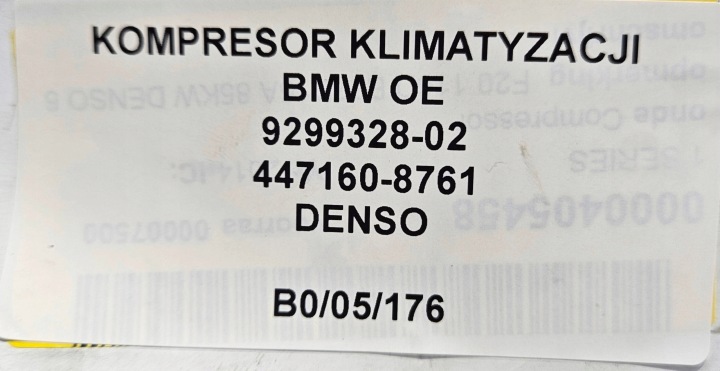 фото №9, Компресор кондиціонера bmw (oem) 9299328-02