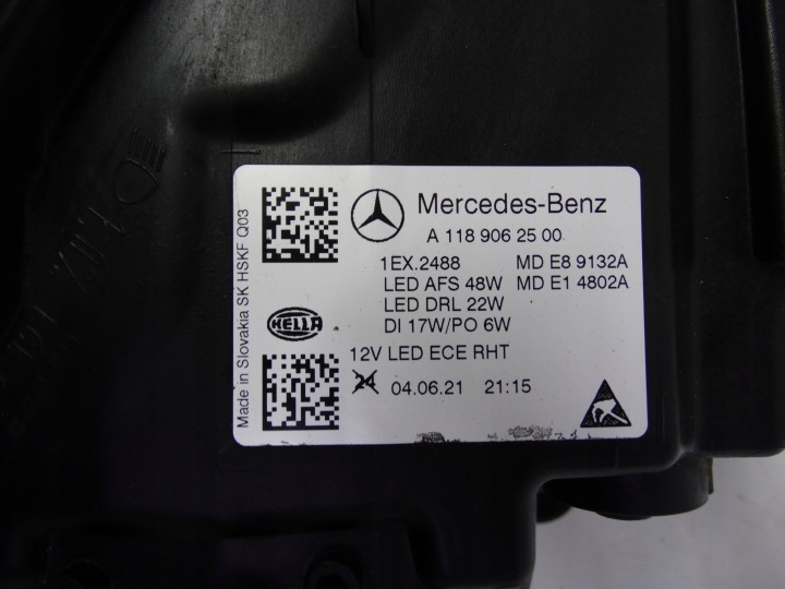 фото №13, Mercedes cla ii w118 2019-2023 фара ліва high performance led a1189062500