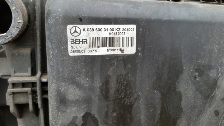 фото №7, Mercedes vito w639 pas переднее радиатор 2.2 cdi