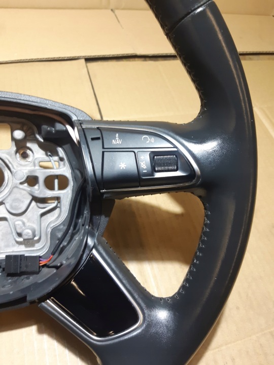 фото №8, Audi a6 c7 кермо шкіра мультифункція 4 спицева 4g0419091ba