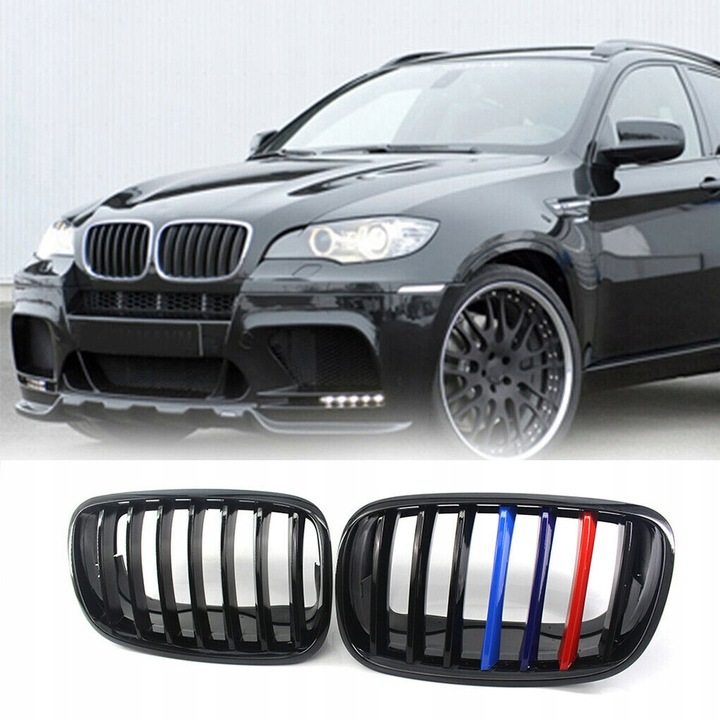 фото №12, Решітка радіатора решітки радіатора bmw x6 m e71 2009-14 m-color m- набір