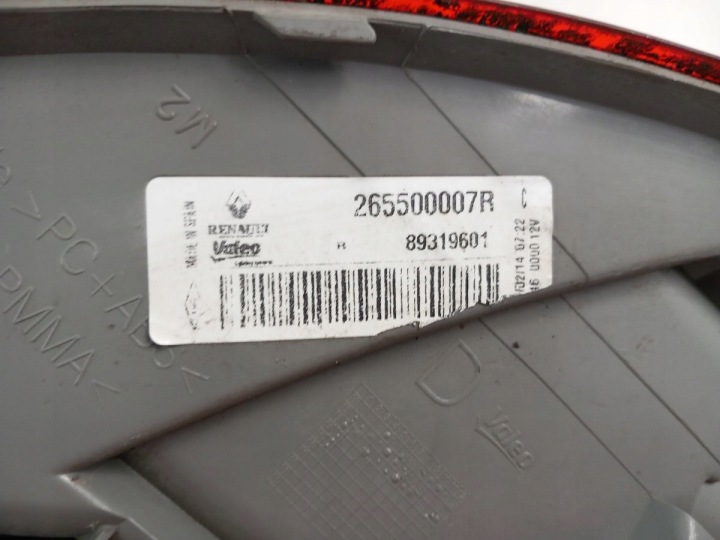 фото №7, Renault megane iii hb фара зад правая 265500007r
