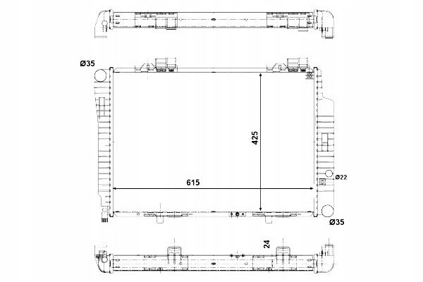 фото №2, Радиаторов двигателя nrf 118013 ms2234 drm17070