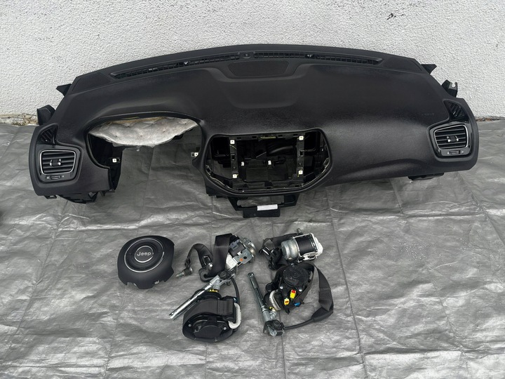 фото №1, Jeep compass ii консоль подушки ремни подушка безопасности комплект демонтаж 2018-