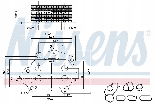 фото №9, Радіаторів масла двигунний nissens 90670 pl dystrybucja