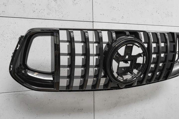 фото №11, Mercedes gle w167 2019+ решётка радиатора panamericana gt brabus стиль чёрный з камера