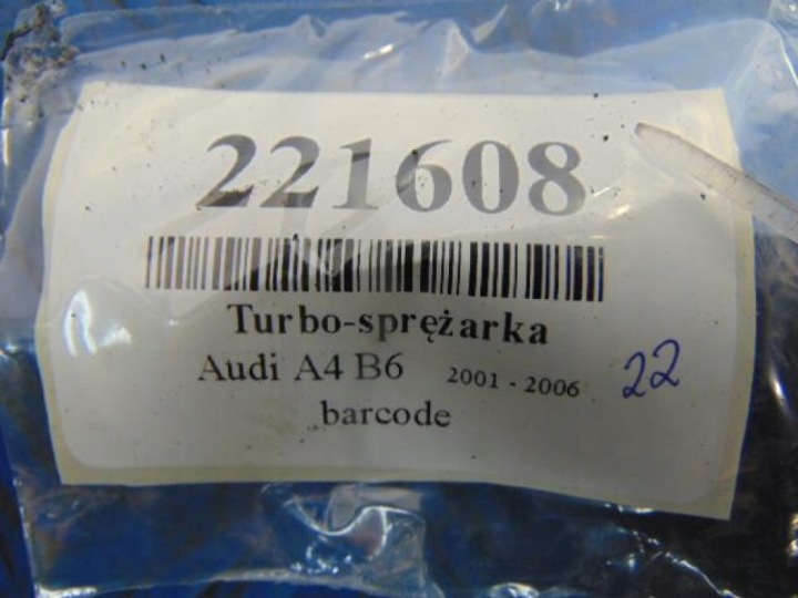 фото №14, Audi a4 b6 1.9tdi turbo-sprężarka 028145702h
