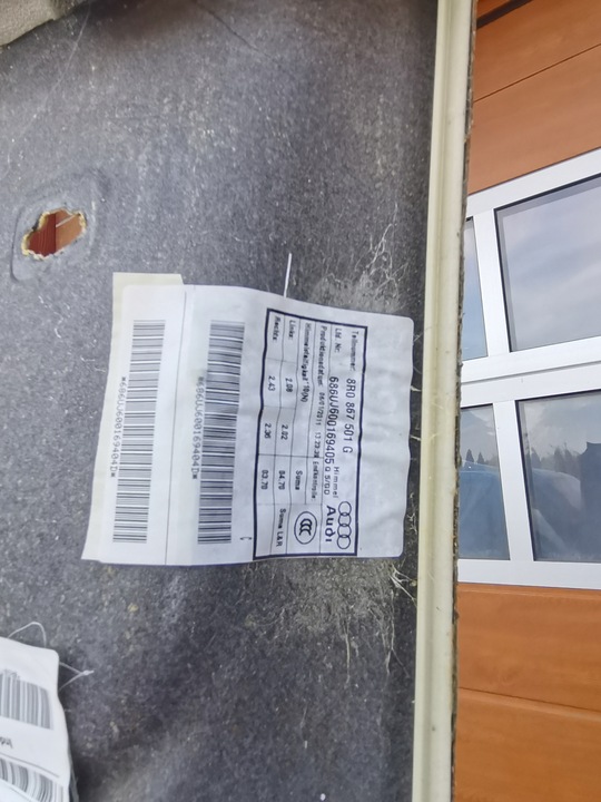 фото №5, Audi q5 8r стеля набір панорама алькантара