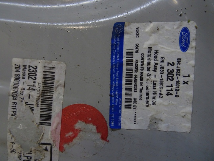 фото №12, Капот крышка двигателя ford ranger raptor jb3b16854ac llu