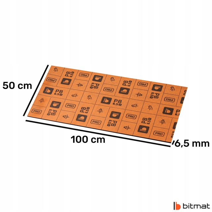 фото №9, Килимок шумопоглинаюча bitmat pb6,5s butyl піна мембрана 3w1 ізоляція hałasu