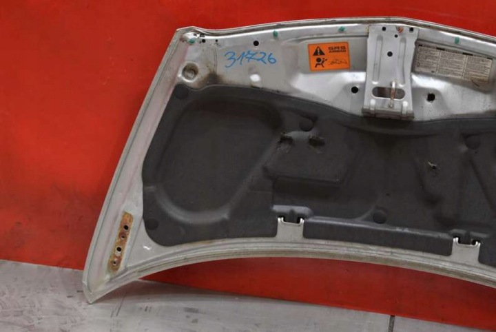 фото №13, Капот крышка двигателя серебряная honda jazz 2 ii 01-04