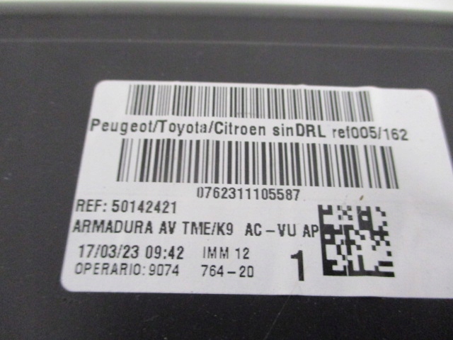 фото №11, Підсилювач бампера перед кронштейн citroen berlingo k9 oem номер 9847316280