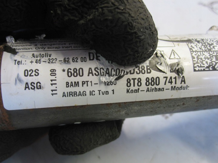 фото №5, Audi a5 8t 10r подушка шторка левая 8t8880741a