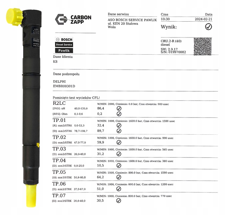 фото №2, Форсунка delphi восстановленный embr00301d гарантия