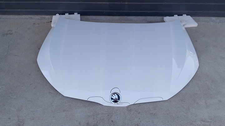 фото №10, Skoda octavia iv 4 капот крышка двигателя белая