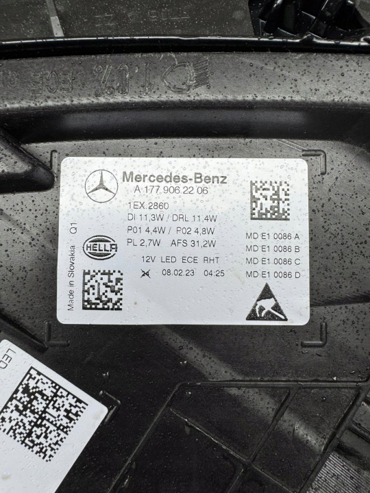 фото №7, Лампи mercedes a клас w177 рестайлінг повний led led performance