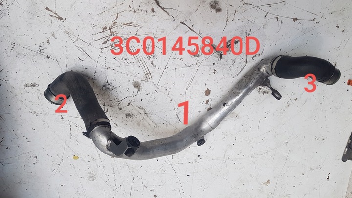 фото №1, Труба шланг интеркулер vw audi seat 2.0 tdi 3c0145840d