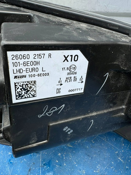 фото №11, Renault zoe ii рестайлінг лампа передня ліва лівий перед 260602157r