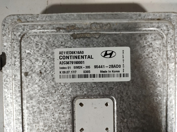 фото №7, Hyundai ioniq 1.6 hyb 17r- компьютер двигателя 95441-2bad0