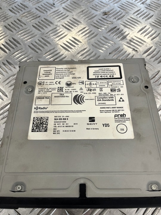 фото №2, Радіо зчитувач карт мультимедіа seat arona 17- 5qa035858b