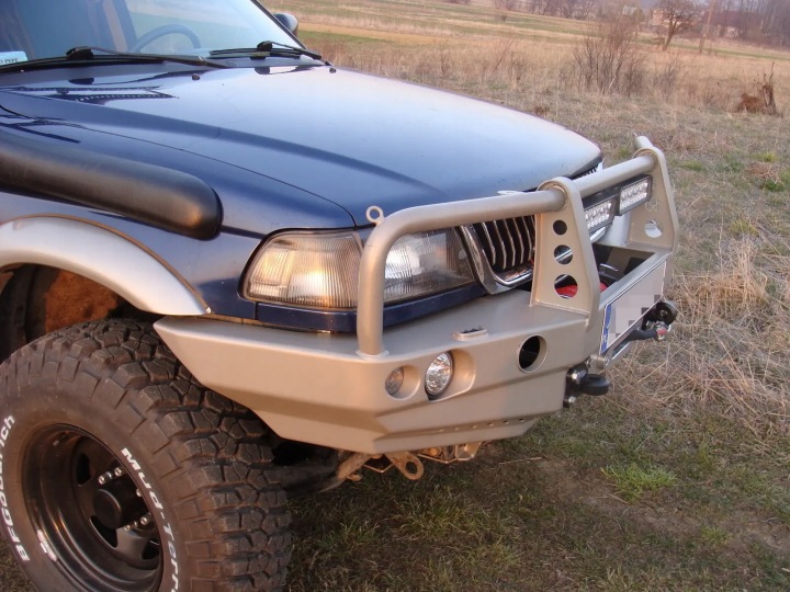 фото №9, Бампер сталевий передній з bullbarem mitsubishi pajero sport 1996-2000