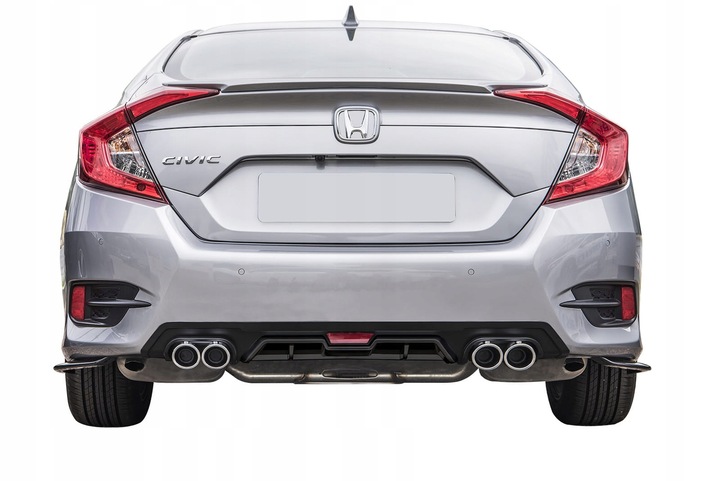 фото №14, Honda civic x sed диффузор накладка бампера задняя