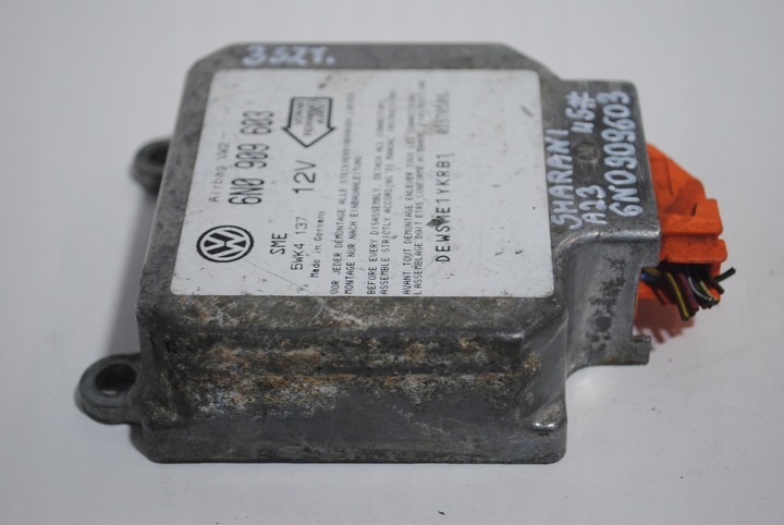 фото №7, Модуль датчик подушка безпеки vw sharan i 6n0909603