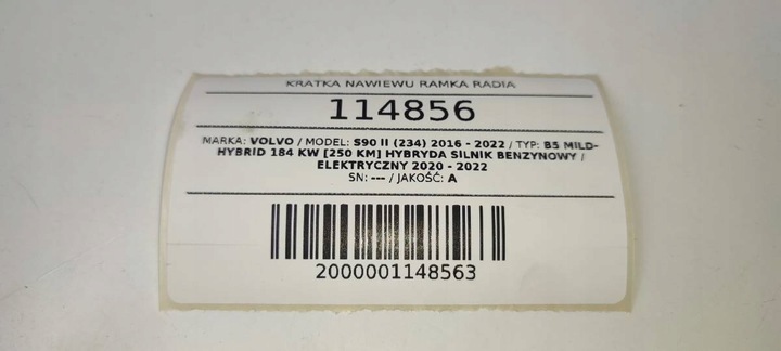 фото №11, Решітка повітропровід рамка радіо dekor планка хром volvo s90 ii 31403974
