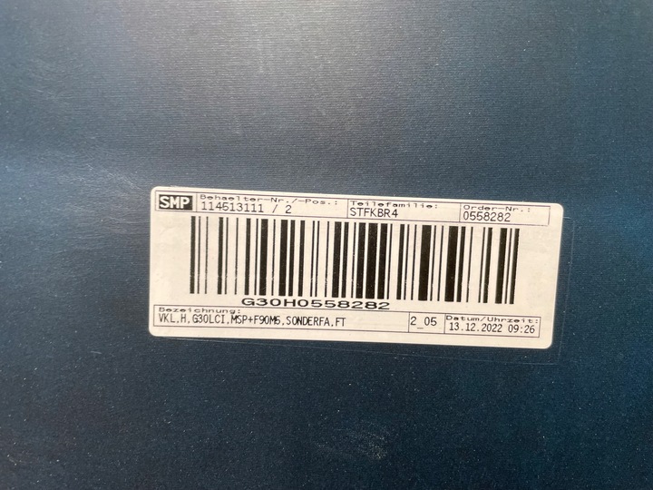 фото №14, Бампер зад m5 f90 lci p7l voodoo блакитний 6xpdc