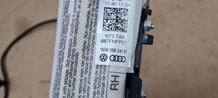 фото №16, Q5 8r подушка сидіння пасажира права air bag 8r0880242b