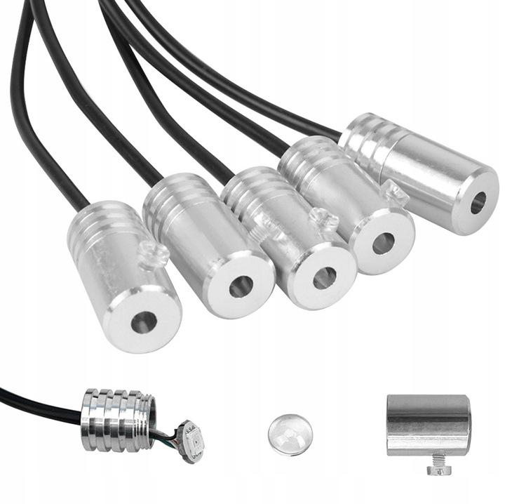 фото №9, Оптоволокно led do автомобиля elwire освещение rgb фоновый app блютуз 6m