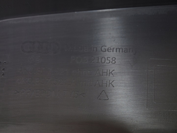 фото №9, Новый оригинальный спойлер накладка зад w бампер audi a6 c8 4k0