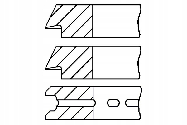 фото №2, Кільця компресора śr 85mm std wys 2 4mm kpl na 1 поршень daf goetze