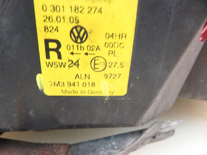 фото №7, Лампа права передня vw sharan i 7m3941018