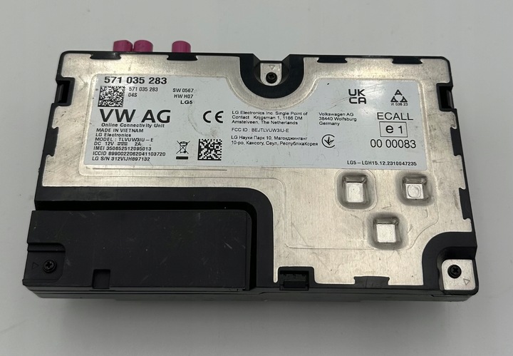фото №1, Модуль usług online vw audi 571035283