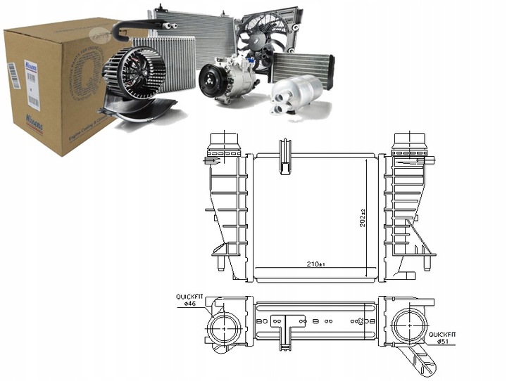 фото №1, Nissens интеркулер renault clio грандтур 1.5 dci