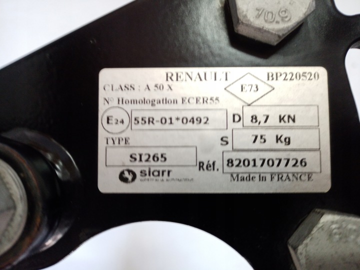 фото №6, Оригінальна запчастина hak буксирувальний renault captur ii 756121324r