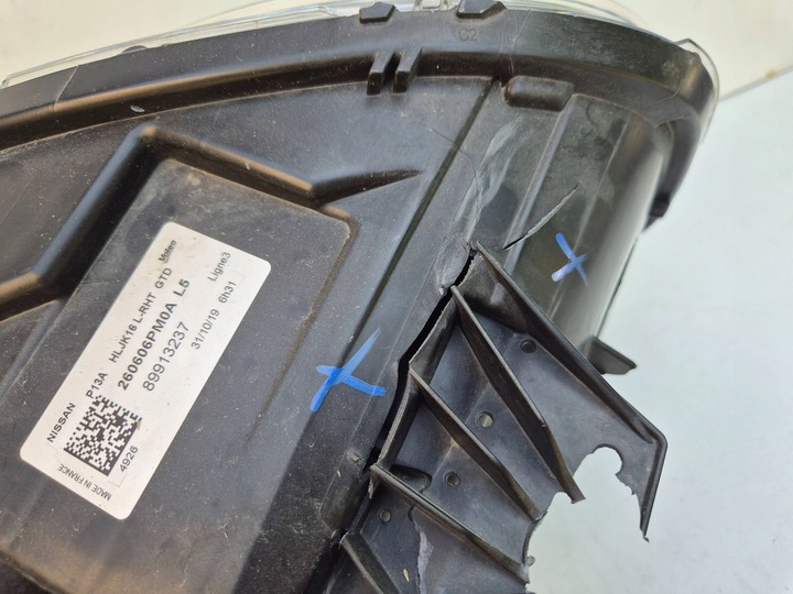 фото №8, Пошкоджена лампа перед juke 2 ii f16 19- повний led лівий передня 260606pm0a