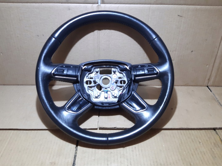 фото №1, Audi a6 c7 рестайлінг кермо шкіра мультифункція 4 спицева 4g0419091m